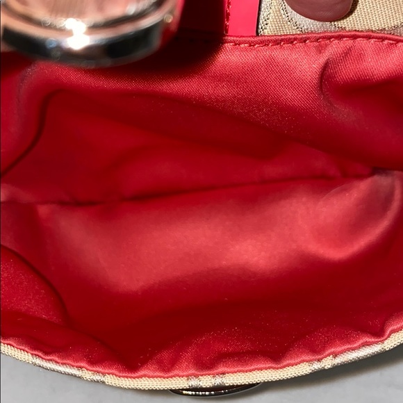 Coach Small Crossbody Bag - Pink/Tan/Silver - Picture 5 of 6